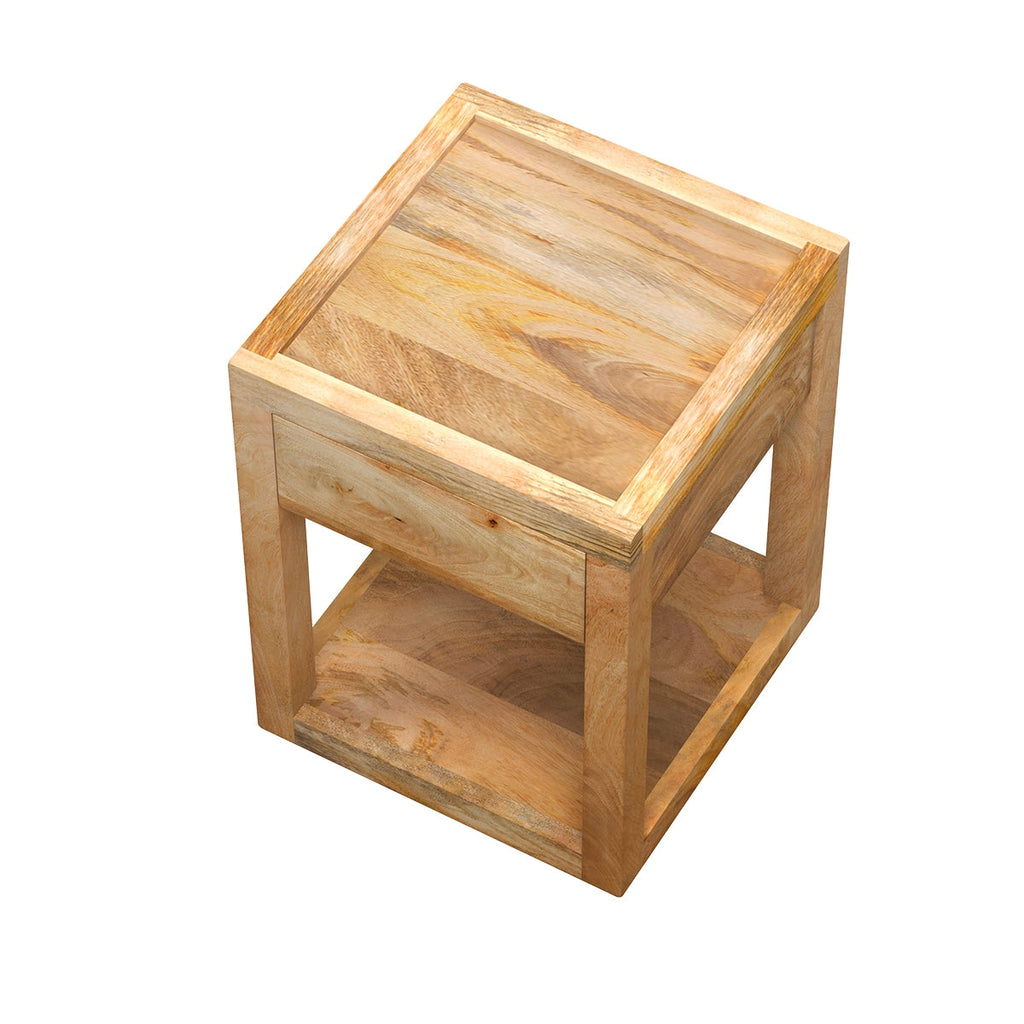 acheter table de chevet en bois 1 tiroir