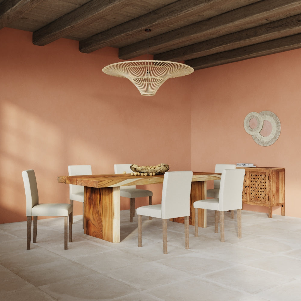 acheter table en bois 8 places 220 cm