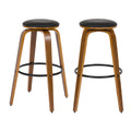 acheter tabouret de bar pivotant bois vintage lot de 2