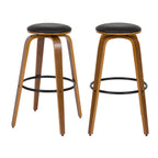 acheter tabouret de bar pivotant bois vintage lot de 2