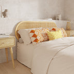 acheter tete de lit en cannge naturel 170 cm
