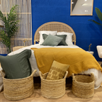 acheter tete de lit en rotin 140 cm