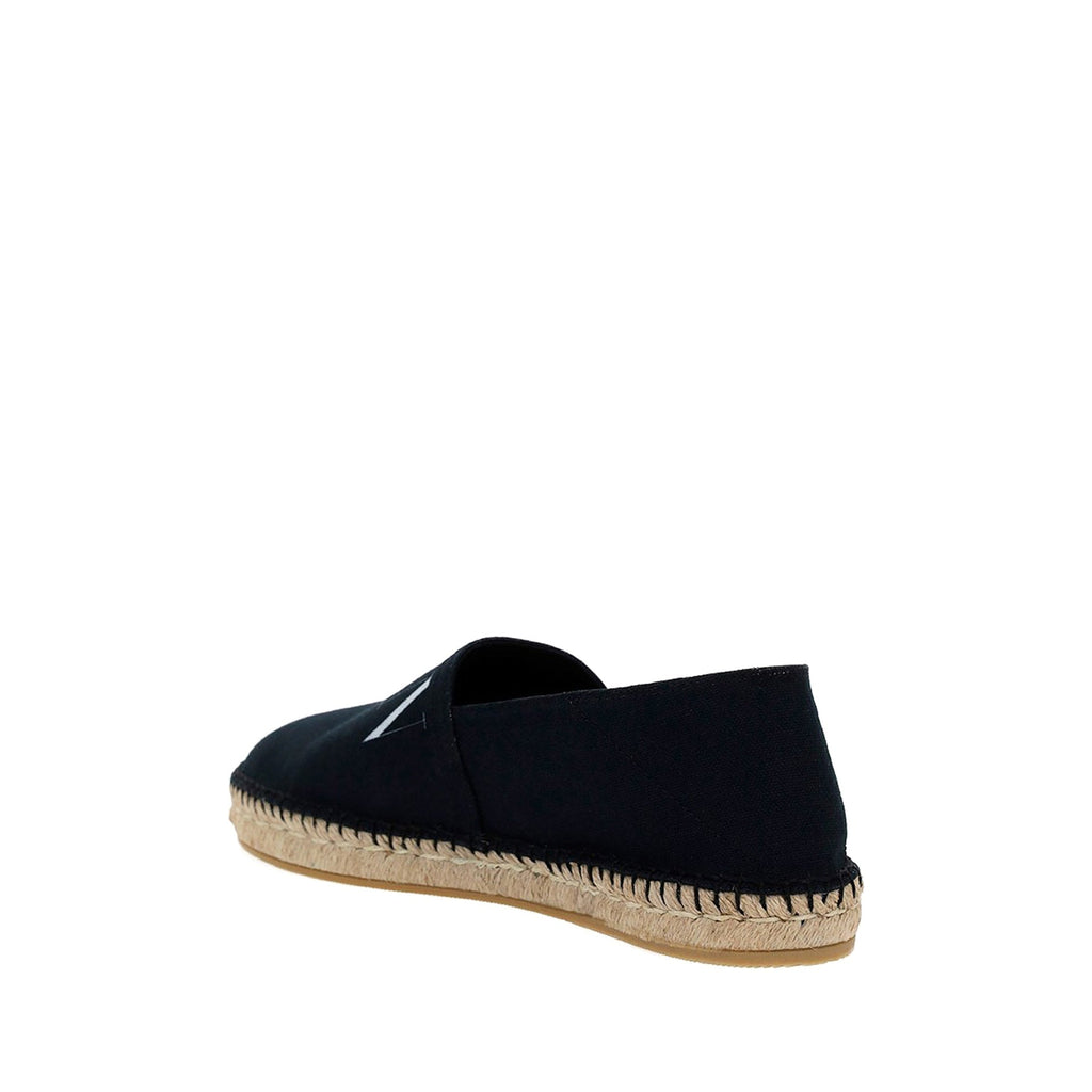 Espadrilles Valentino Garavani Canvas Logo - Black - Homme