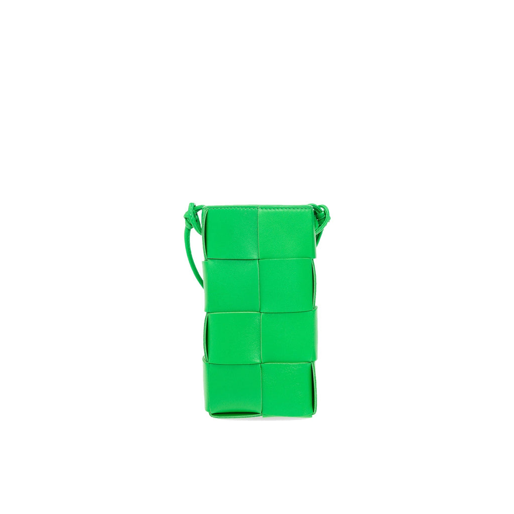 Bottega Veneta Leather Phone Case - Green - Femme