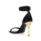 Balmain Moneta 95Mm Sandals - Black - Femme