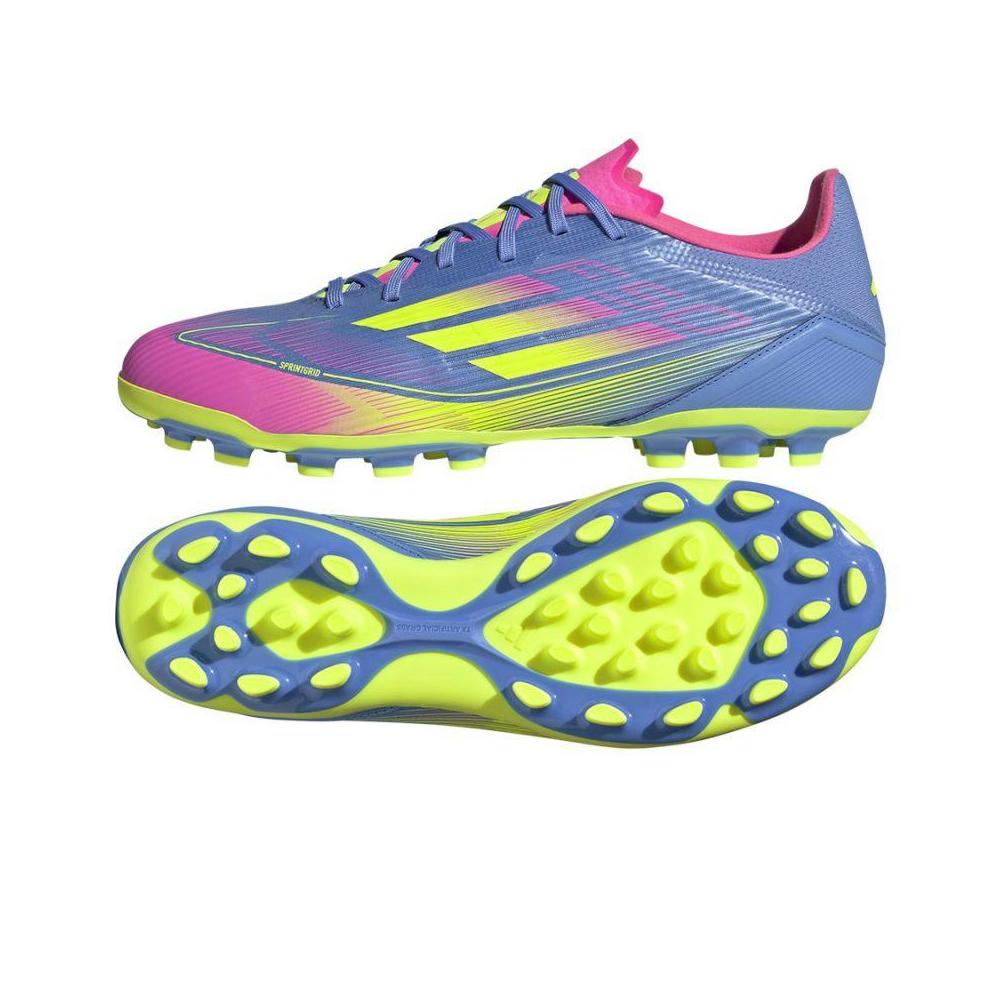 Chaussures de football F50 League 2G/3G AG - Bleu/rose