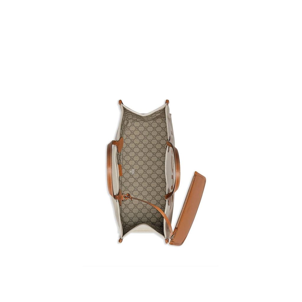 Gucci Small Tote Handle Bag - Beige - Femme