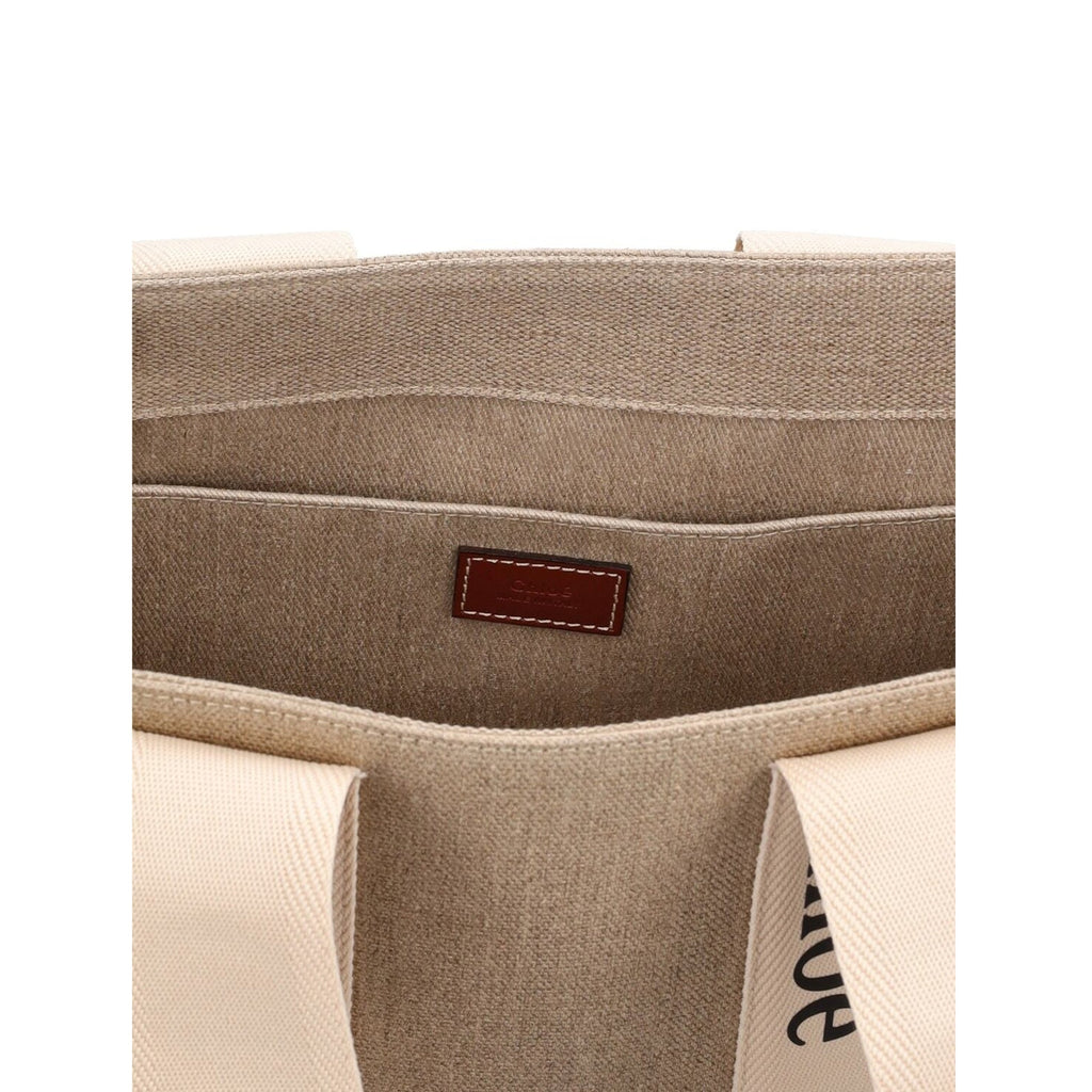 Chloe - Woody Medium Tote Bag - Beige