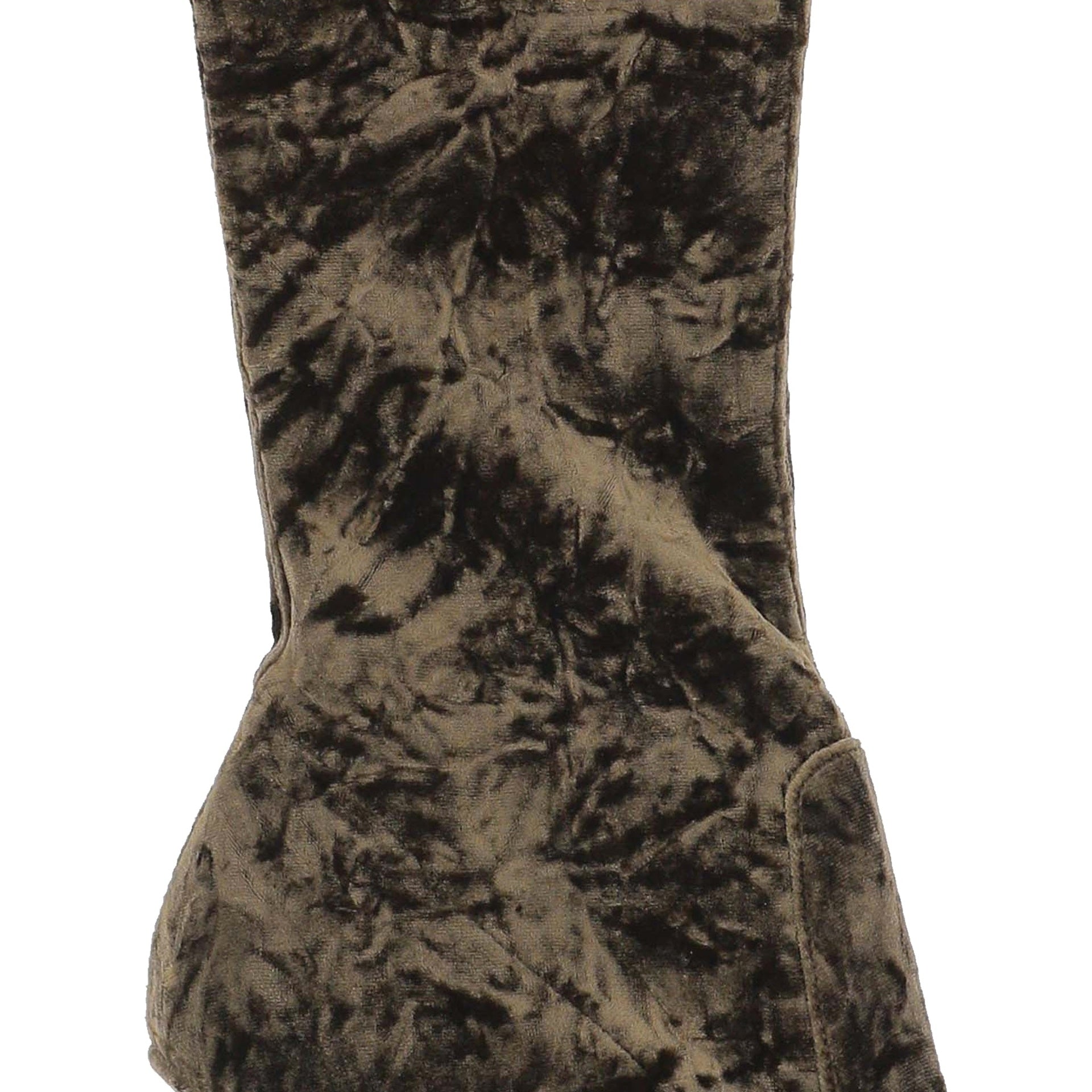 Bottes Saint Laurent Talia Velvet - Brown - Femme