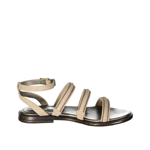 Brunello Cucinelli Leather Sandals - Beige - Femme