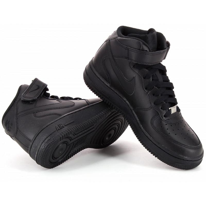 Air Force 1 Mid Gs - Junior - Noir - Nike2 - The Bradery