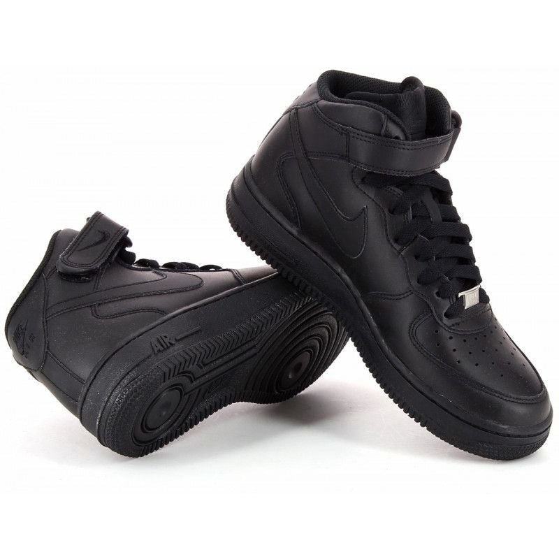 Air Force 1 Mid Gs - Junior - Noir - Nike2 - The Bradery