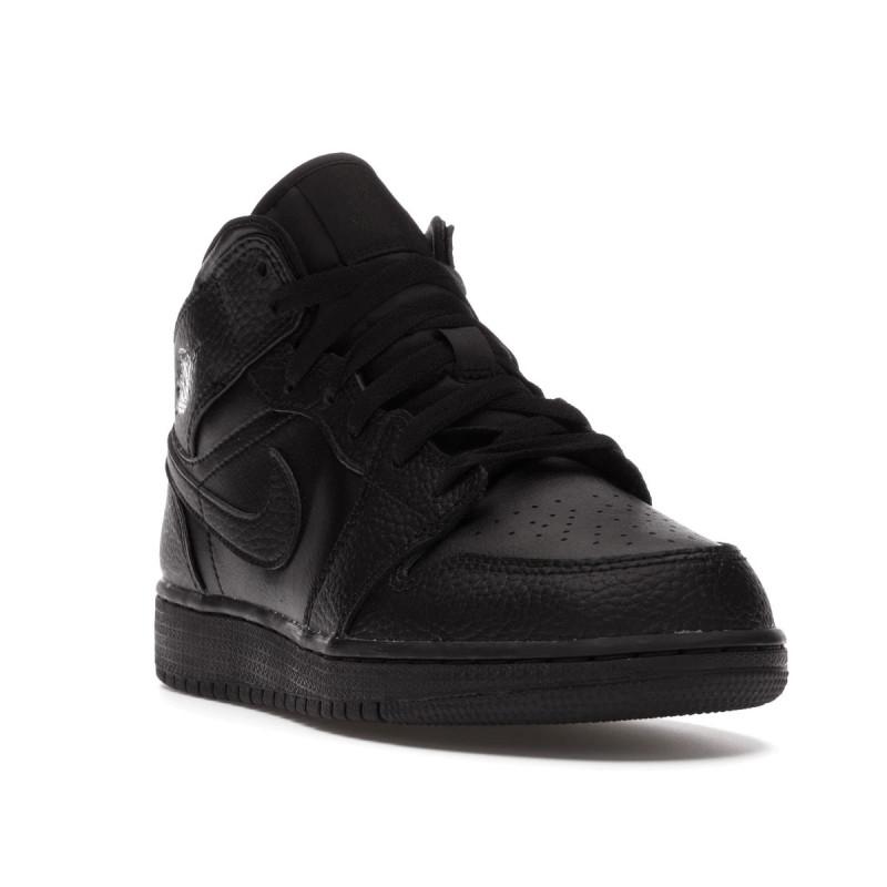 Air Jordan 1 Mid Gs - Junior - Noir - Nike2 - The Bradery