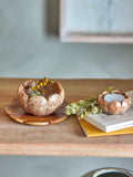 Reiko - Photophore - Marron - Marbre