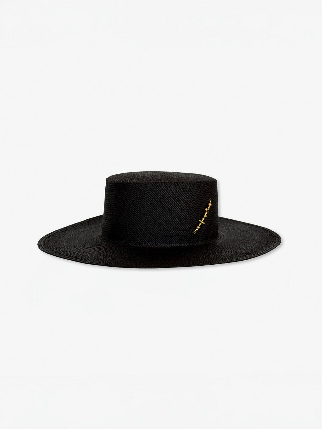 Chapeau Paille Alba - Black