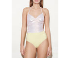 Maillot Une Pièce Phoenix - Yellow Seersucker