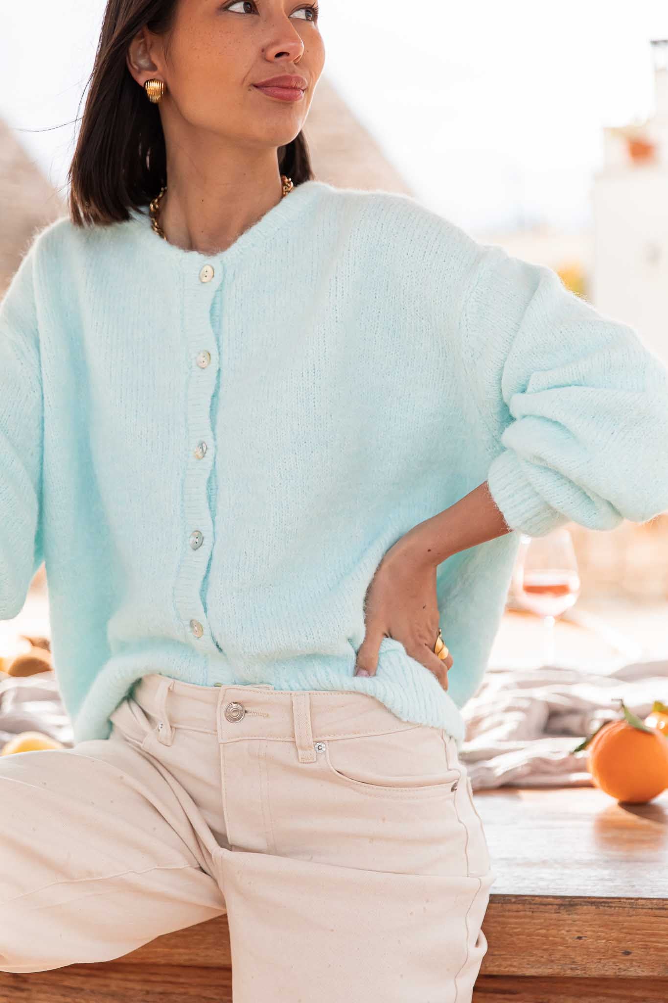 ALI Aqua - Gilet Laine