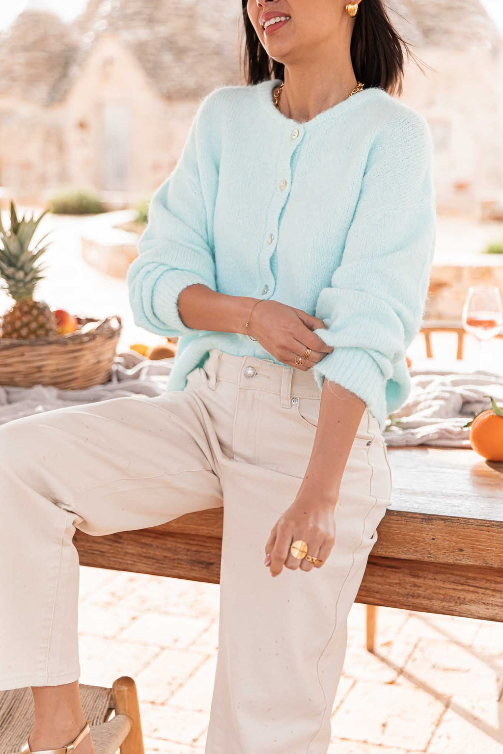 ALI Aqua - Gilet Laine