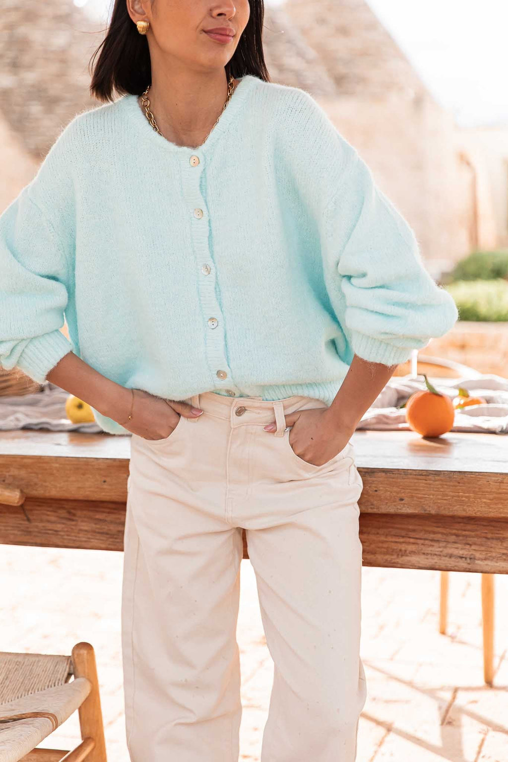 ALI Aqua - Gilet Laine