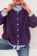 ALI Aubergine - Gilet Laine