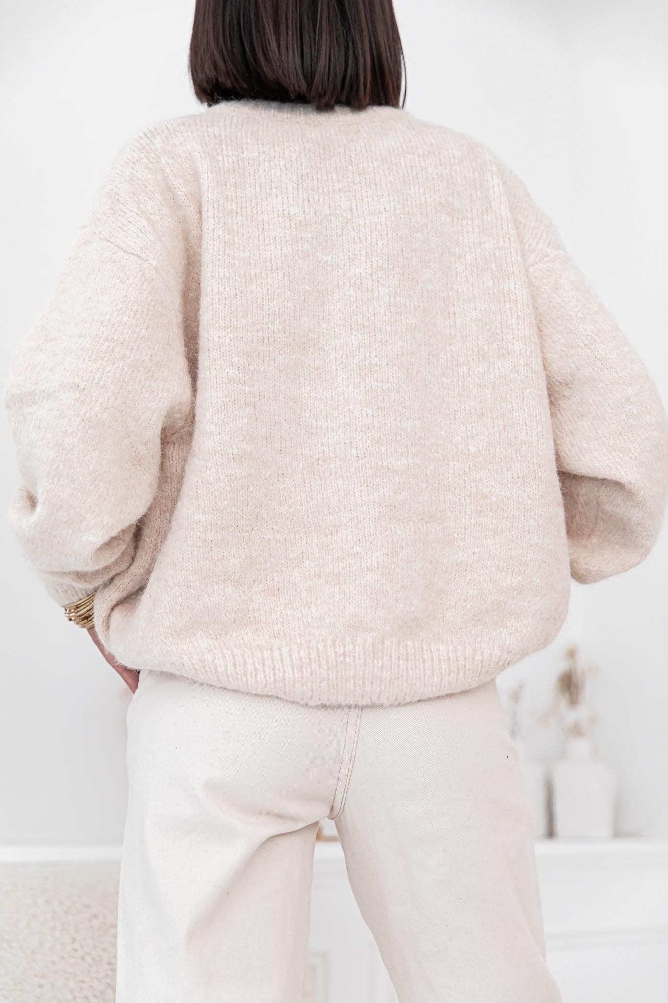 ALI Beige - Gilet Laine