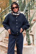 ALI Bleu Marine - Gilet Laine