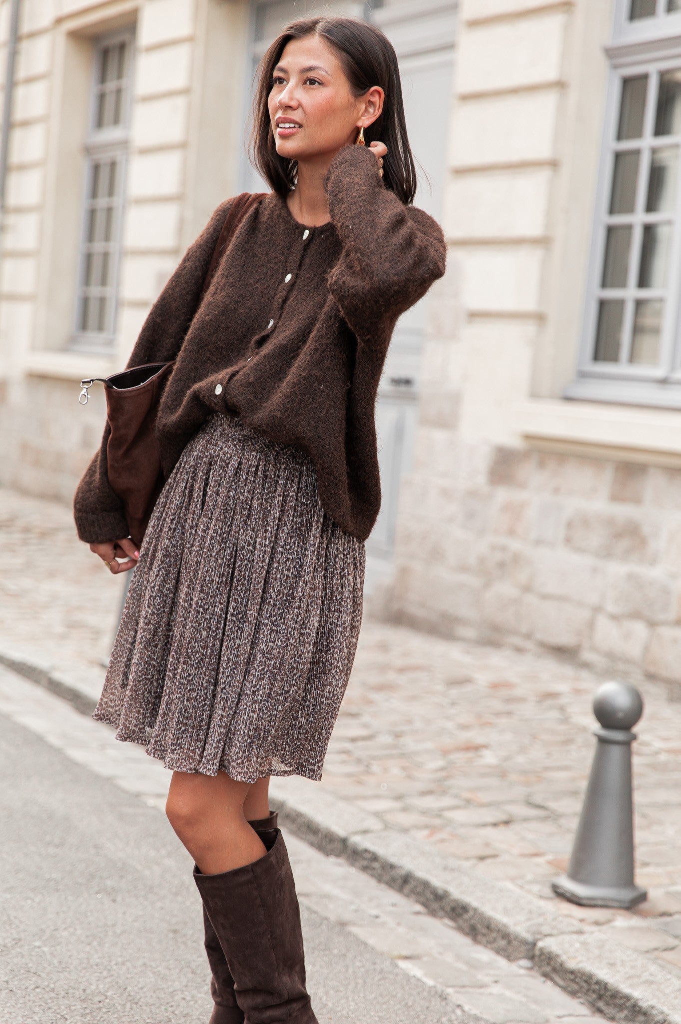 ALI Chocolat - Gilet Laine