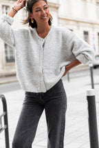ALI Gris Clair - Gilet Laine