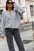 ALI Gris Foncé - Gilet Laine