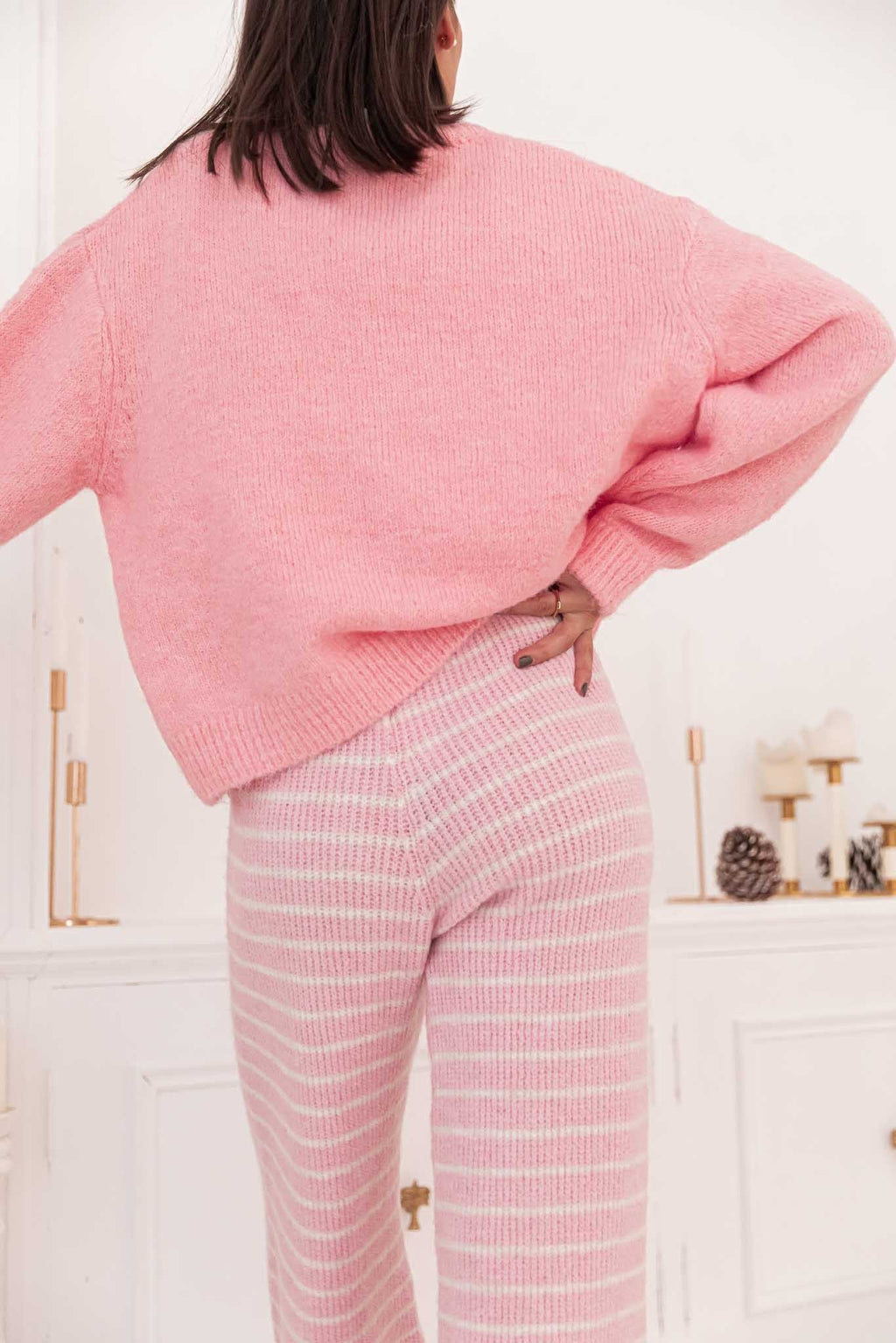 ALI Rose Bonbon - Gilet Laine