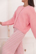 ALI Rose Bonbon - Gilet Laine