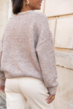 ALI Taupe - Gilet Laine