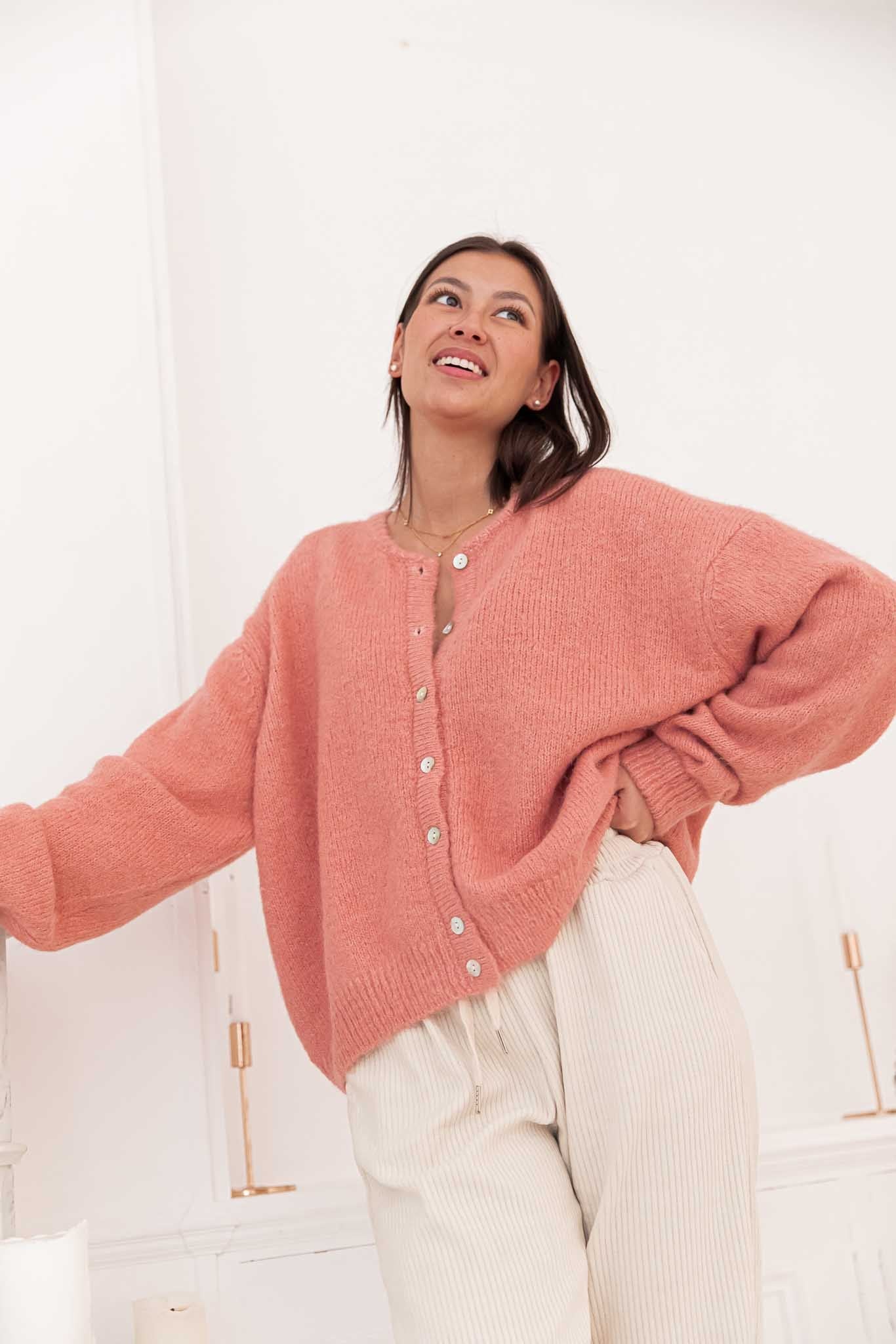 ALI Vieux Rose - Gilet Laine