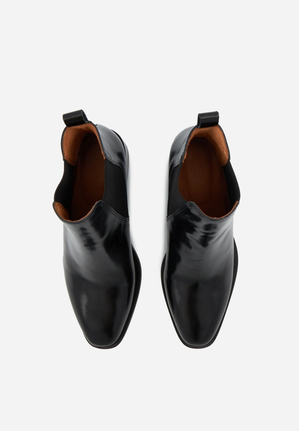 Alicia - Cuir Glacé Noir - Bons Baisers - The Bradery