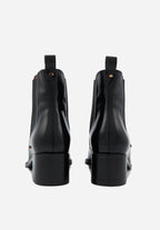 Alicia - Cuir Glacé Noir - Bons Baisers - The Bradery