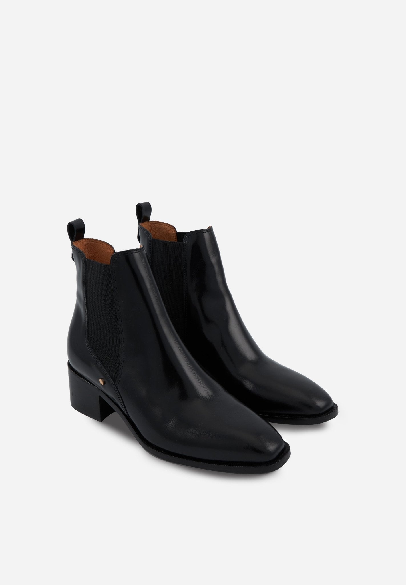 Alicia - Cuir Glacé Noir - Bons Baisers - The Bradery