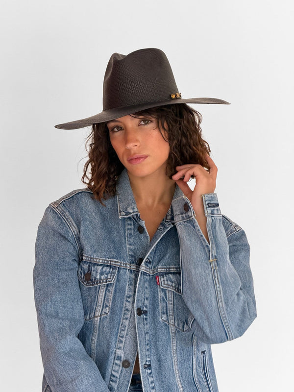 Chapeau Paille Amanda - Black