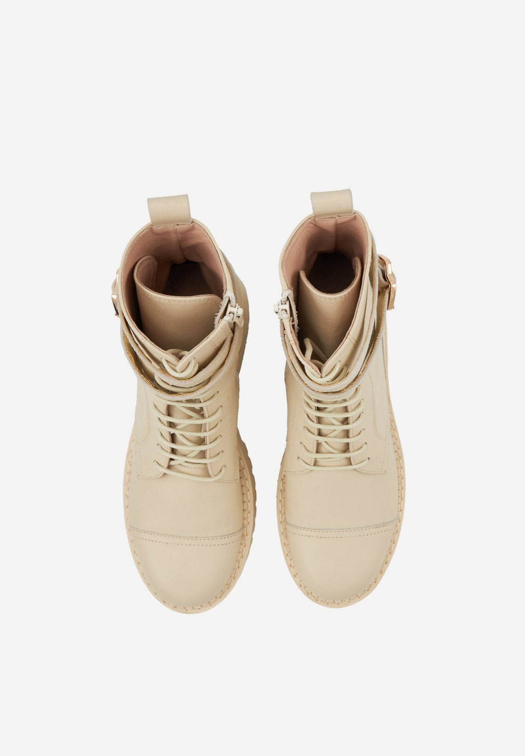 Amy - Cuir Beige - Bons Baisers - The Bradery