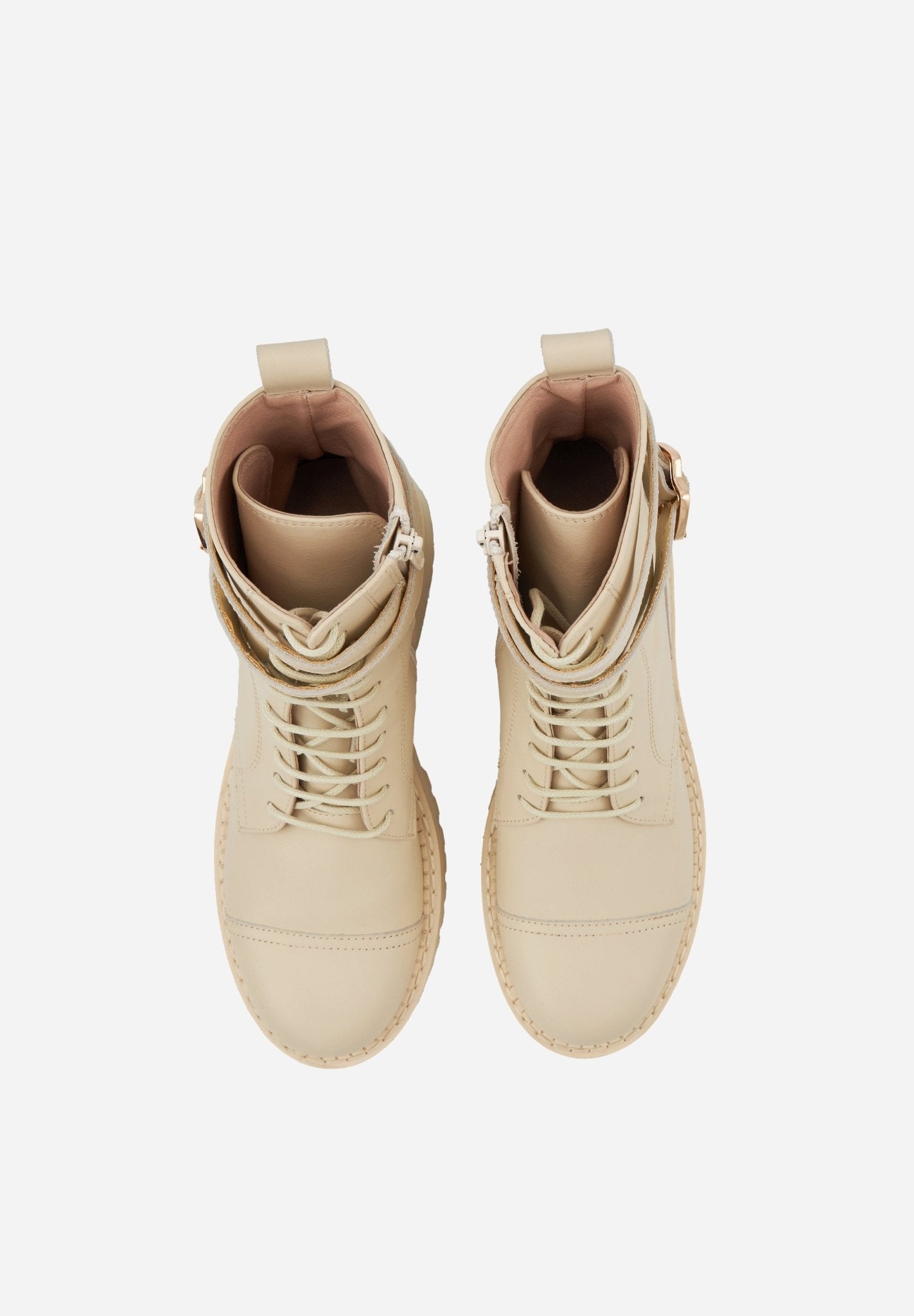 Amy - Cuir Beige - Bons Baisers - The Bradery