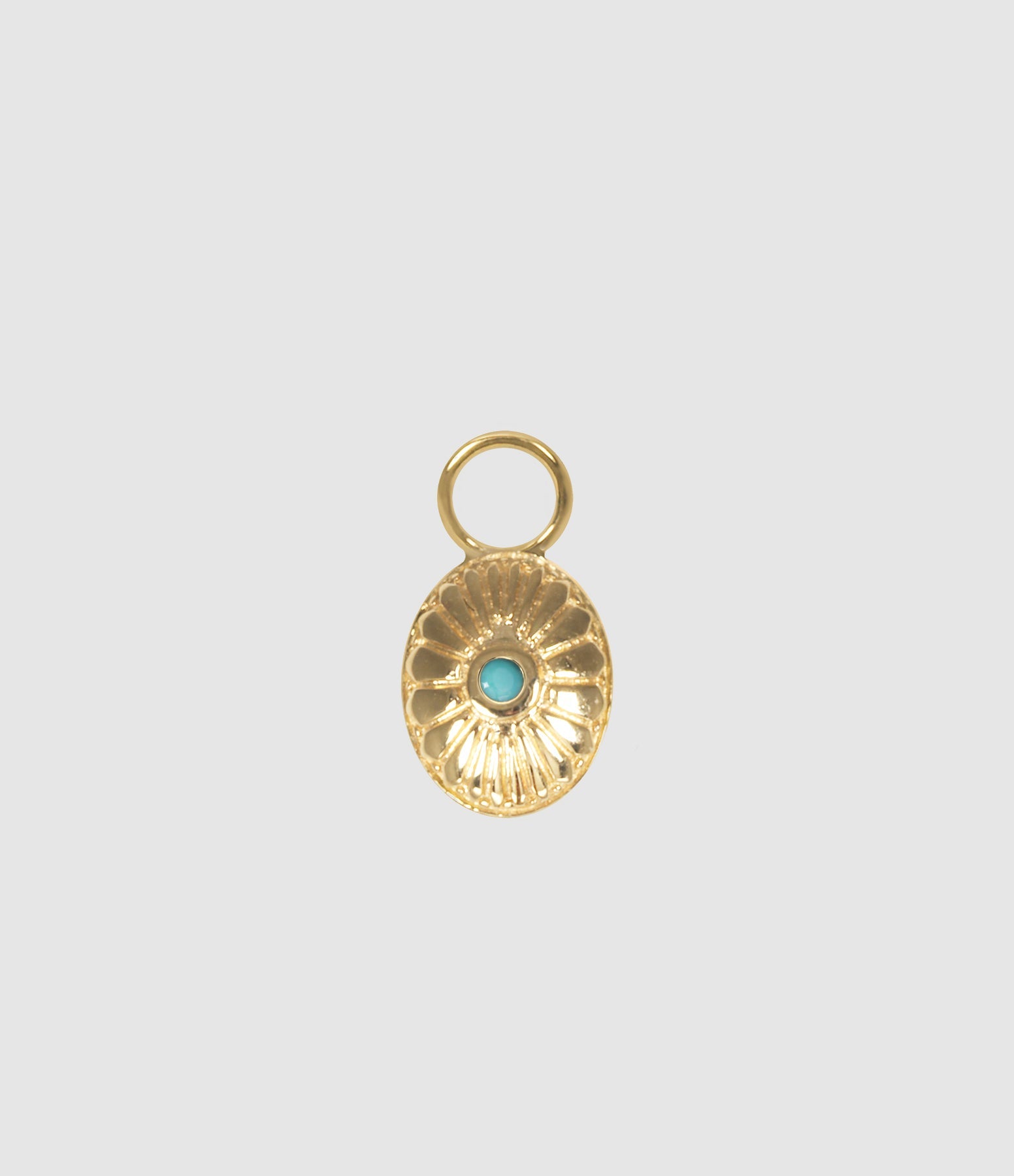 And...Paris - Mini Charm Navajo Turquoise Or - Femme