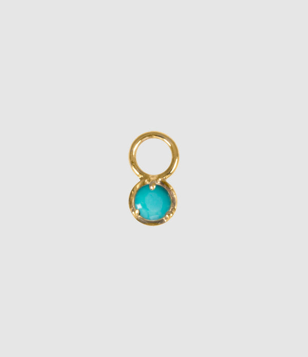 And...Paris - Mini Charm Turquoise Or - Femme