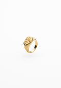 Bague Ronde Avec Zircon Et Cire