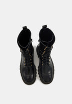 Anita - Cuir Glacé Noir - Bons Baisers - The Bradery