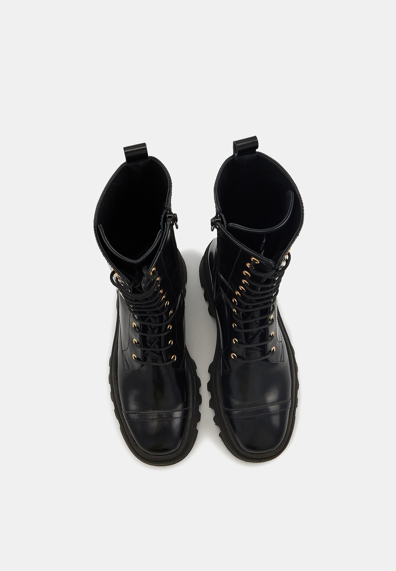 Anita - Cuir Glacé Noir - Bons Baisers - The Bradery