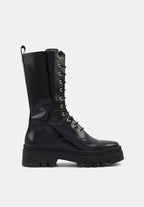 Anita - Cuir Glacé Noir - Bons Baisers - The Bradery
