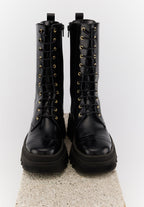 Anita - Cuir Glacé Noir - Bons Baisers - The Bradery