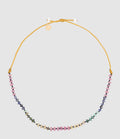 Mon Precieux Gem - Bracelet De Cheville Candies Saphir Multi Cordon Moutarde - Femme