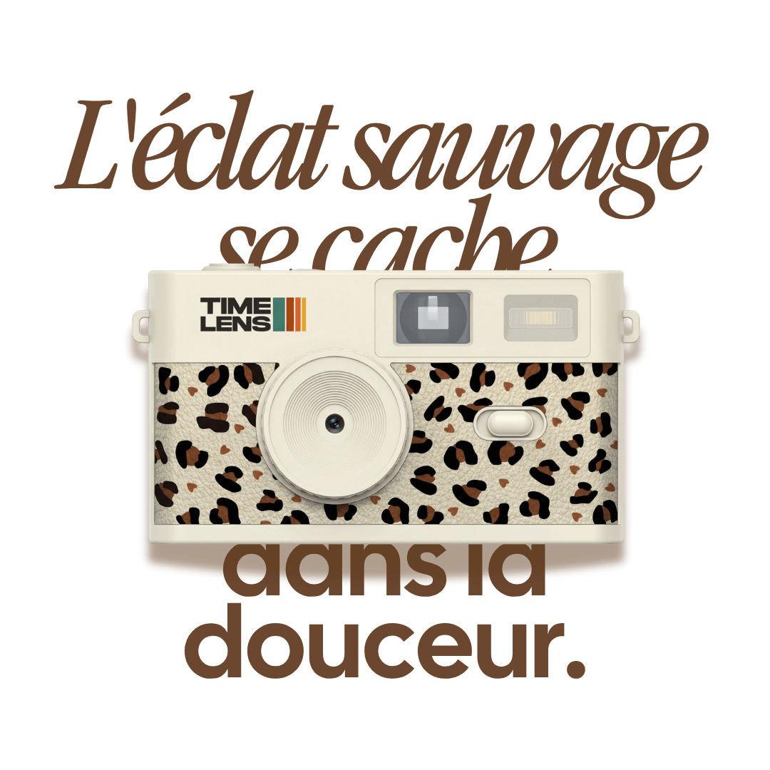 Appareil photo TimeLens® Cream Leopard - TIME LENS - TL0118 - 
