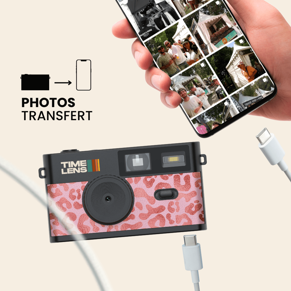 Appareil photo TimeLens® Pink Leopard - TIME LENS - TL0112 - 