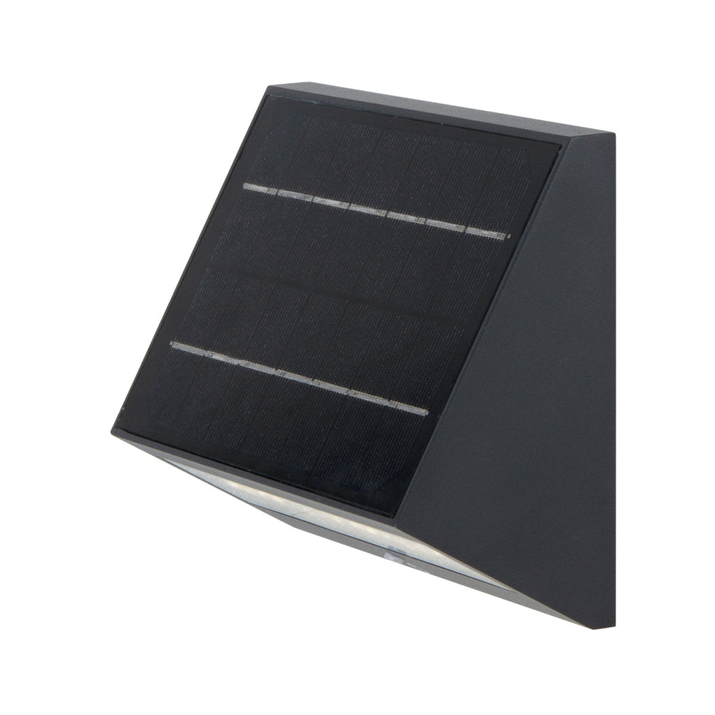 Ecostep - Applique Solaire - Aluminium - Noir